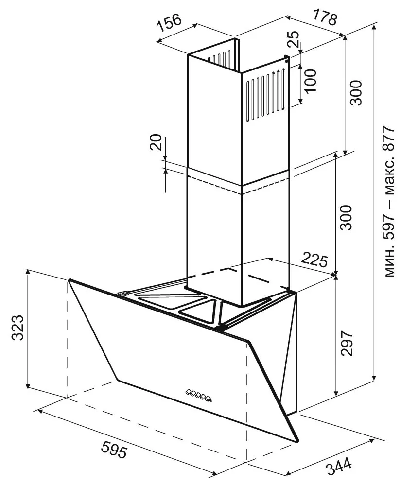 Детальное фото товара: Krona POLLY 600 BLACK PB V2
