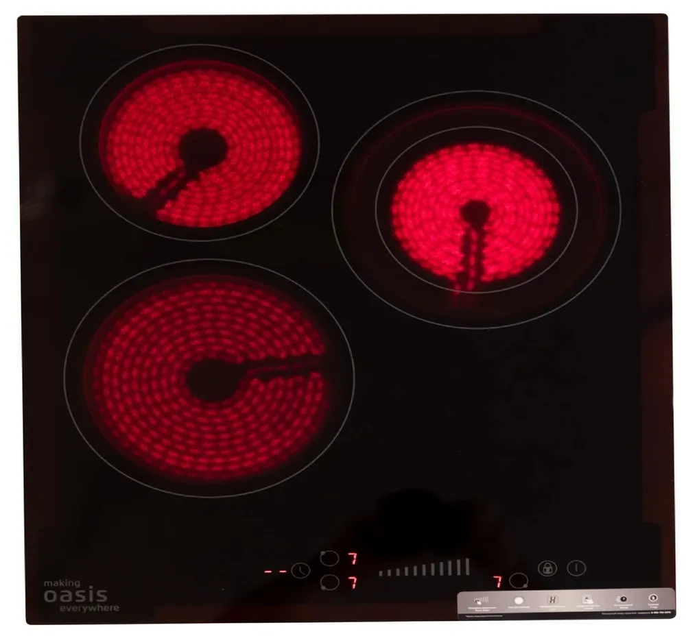 Детальное фото товара: making Oasis everywhere P-3SB стеклокерамическая поверхность