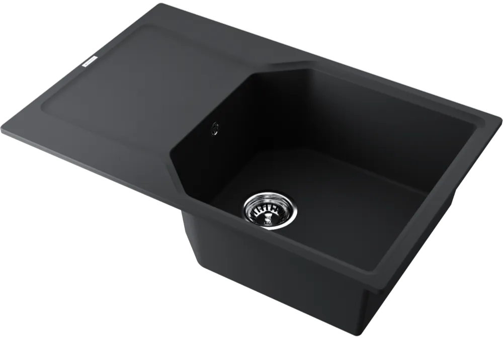 Детальное фото товара: Omoikiri Yonaka 78-LB-BL, мойка, гранит, черный