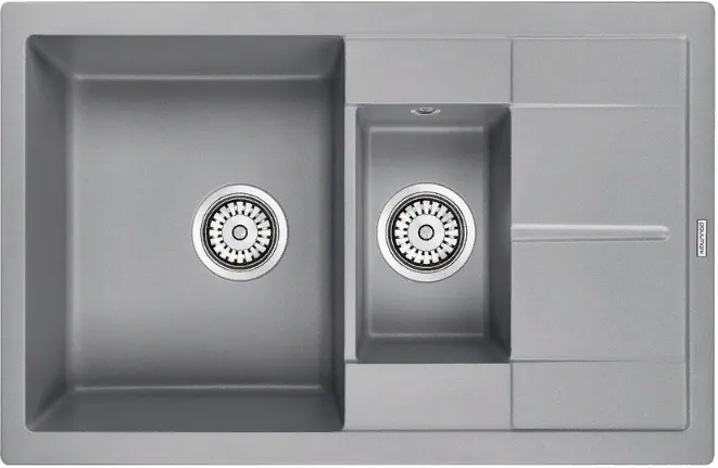 Детальное фото товара: Paulmark FLUGEN 60/1,5, мойка, гранит, серый металлик