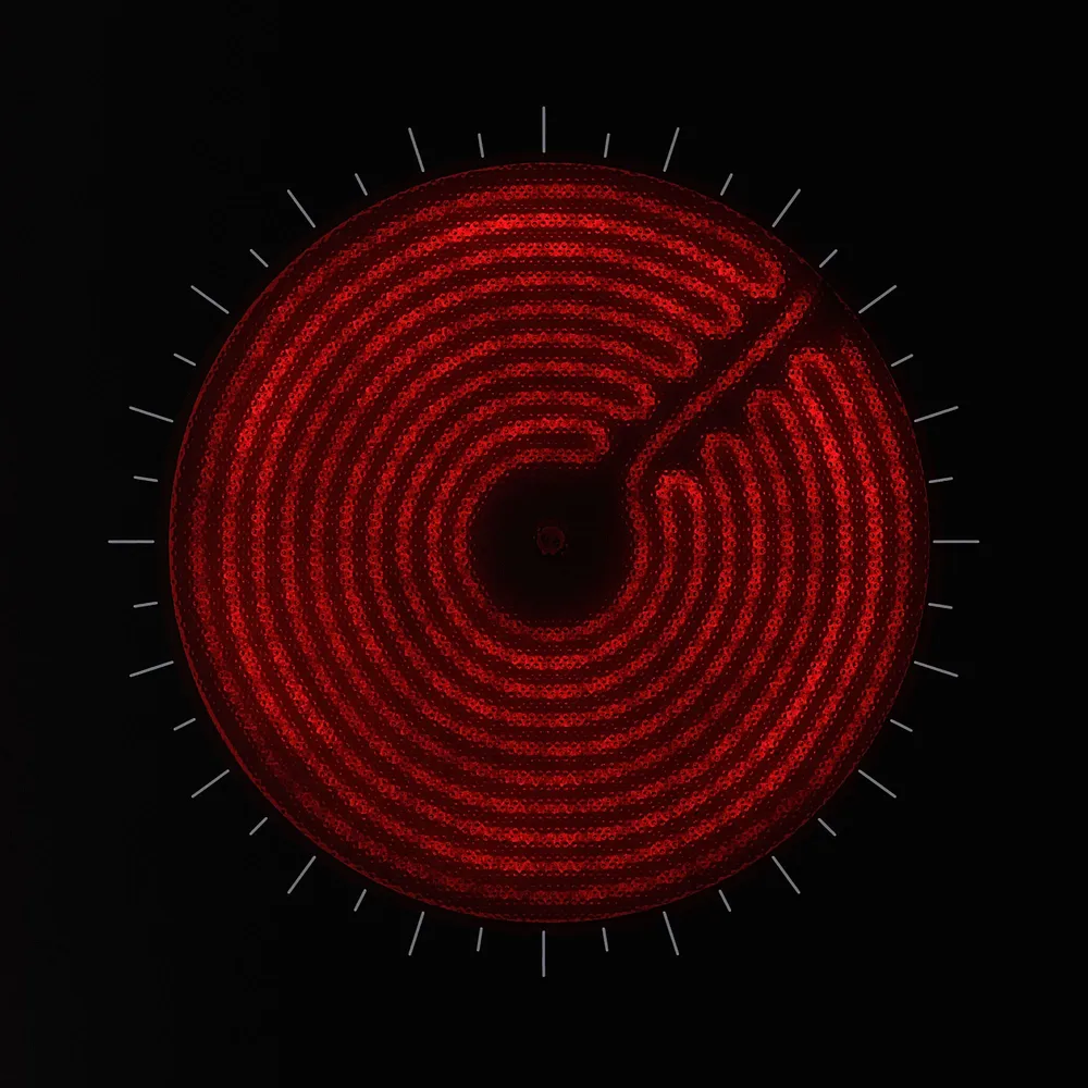 Детальное фото товара: Krona ZAUBER 60 BL TK стеклокерамическая поверхность