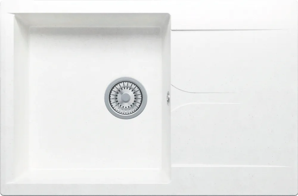 Детальное фото товара: Polygran GALS-760, мойка, мрамор, белый хлопок 36