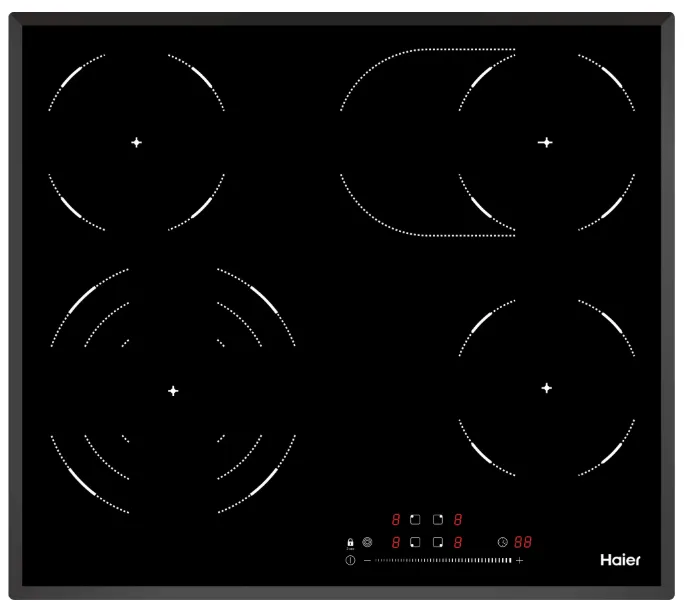 Фото товара: Haier HHY-C64TOVB стеклокерамическая поверхность