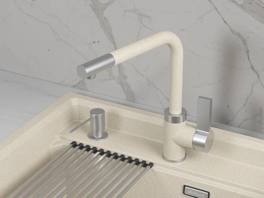 Детальное фото товара: GRANULA 5504 смеситель, гранит, пирит