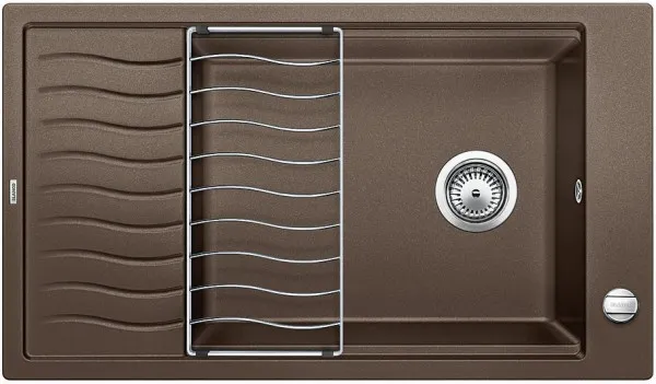 Фото товара: Blanco Elon XL 8S, мойка, гранит, кофе с клапаном-автоматом