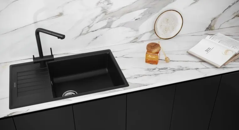 Детальное фото товара: KUCHENSTERN FLUG 60, мойка, гранит, антрацит