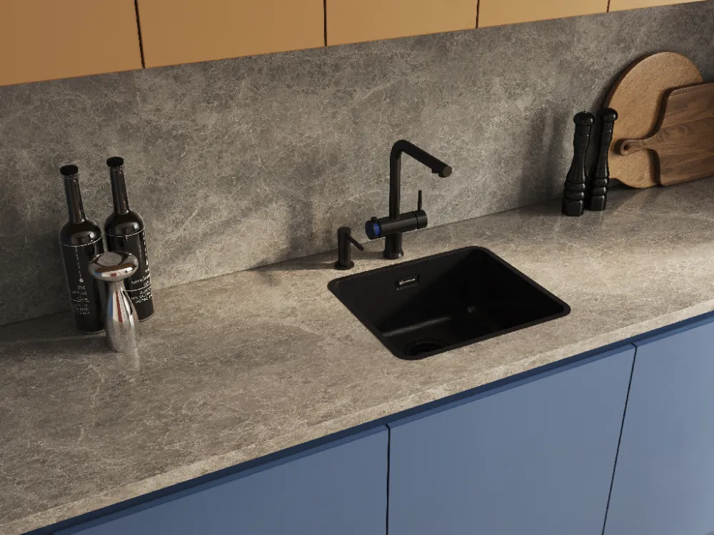 Детальное фото товара: Omoikiri OM-09 sensor GB, дозатор для моющего средства, графит