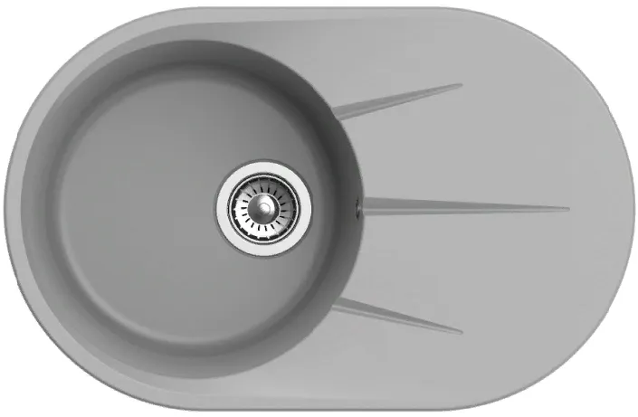 Фото товара: Ewigstein Rund R- 50F, мойка, гранит, серый металлик