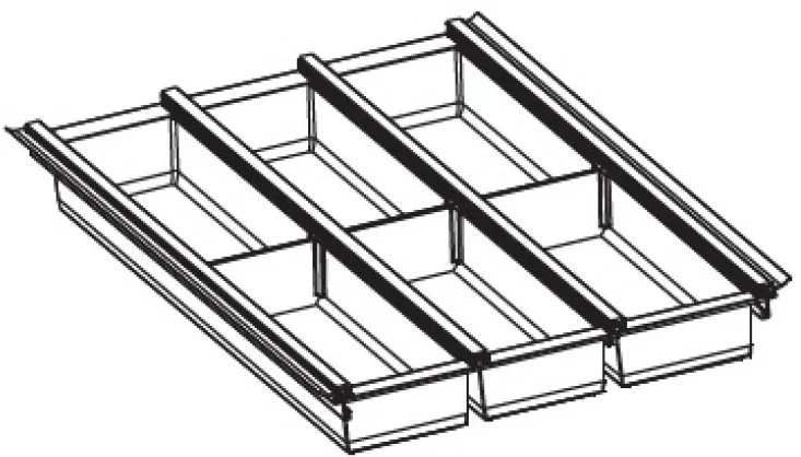 Детальное фото товара: Ninka Cuisio Aqua 400, Legrabox Blum, лоток для столовых приборов, черный