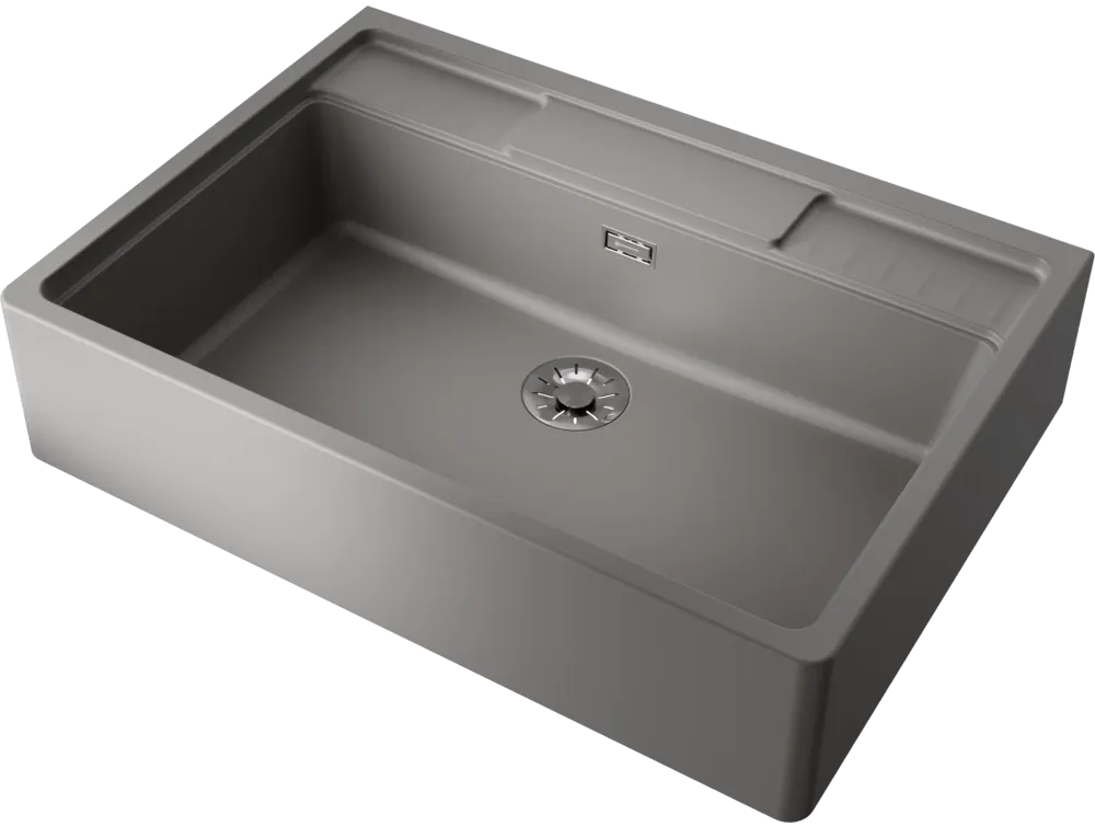 Детальное фото товара: Omoikiri Kinokawa 90-GR, мойка, керамика, leningrad grey