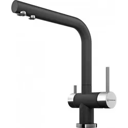 Фото товара: Omoikiri Nagano-BL, смеситель, хром/гранит, черный