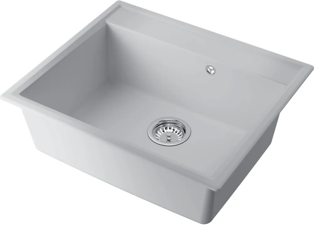 Детальное фото товара: Omoikiri Daisen 60-WH, мойка, гранит, белый