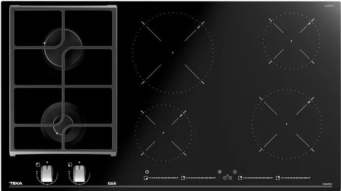 Детальное фото товара: Teka HYBRID JZC 96324 ABN BLACK комбинированная поверхность