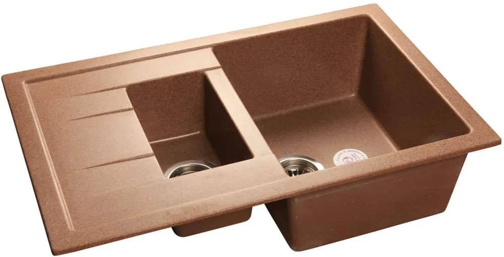 Детальное фото товара: GranFest QUADRO GF-Q-775 KL, мойка, мрамор, терракот