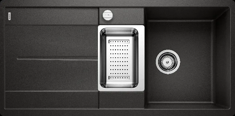 Фото товара: Blanco Metra 6S-F, мойка, гранит, черный