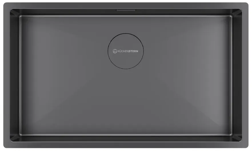 Фото товара: KUCHENSTERN KRAFT 80, мойка, нержавеющая сталь, вороненая сталь