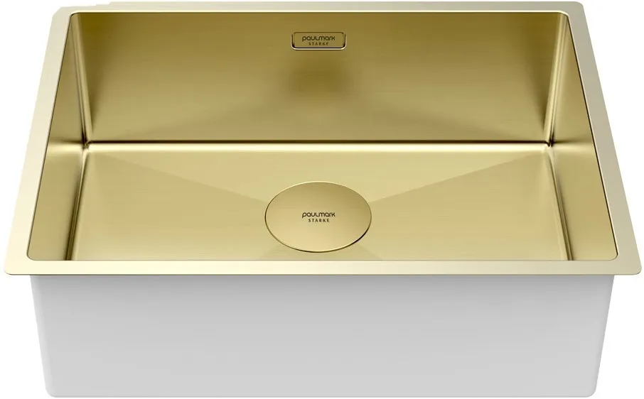 Детальное фото товара: Paulmark NEXT 58 UNI, мойка, нержавеющая сталь, светлое золото