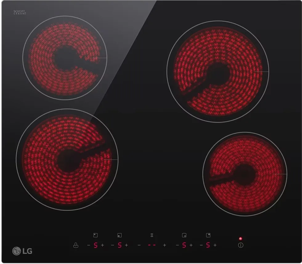 Детальное фото товара: LG CBEZ2414B стеклокерамическая поверхность