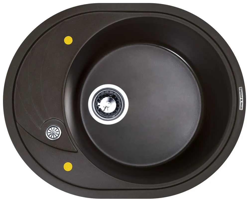 Детальное фото товара: Zigmund & Shtain KREIS OV 575, мойка, швейцарский шоколад 