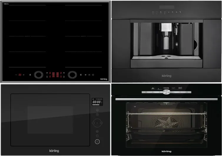 Фото товара: KORTING HIB 68700 B QUADRO + OKB 9951 CESN + KMI 825 TGN + KCM 9200 BG