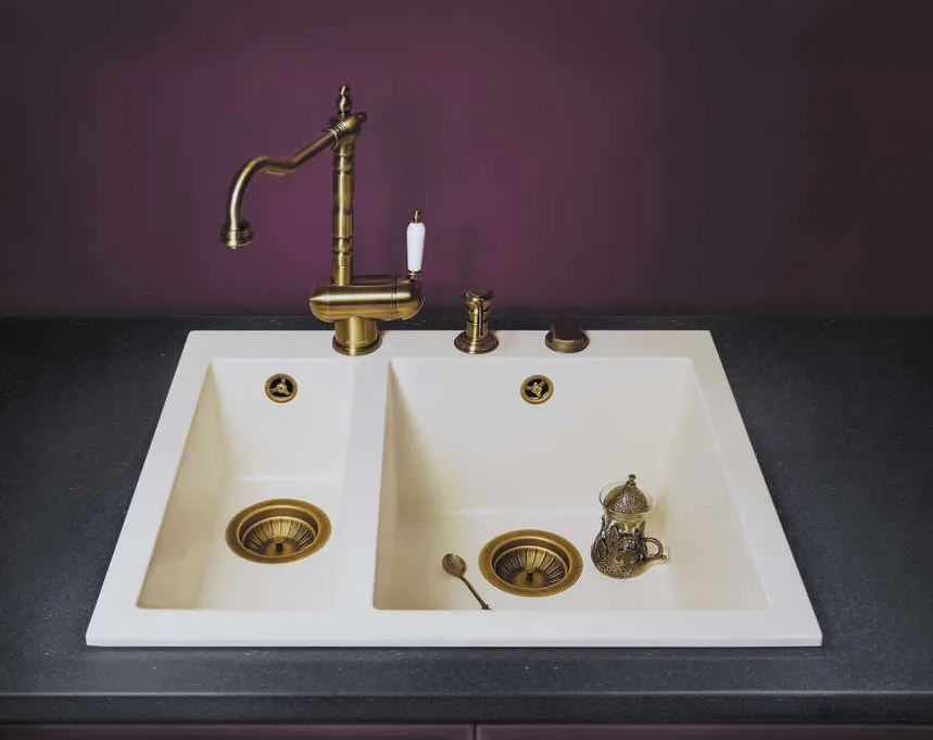 Детальное фото товара: Omoikiri Bosen 59-2-PL, мойка, гранит, платина