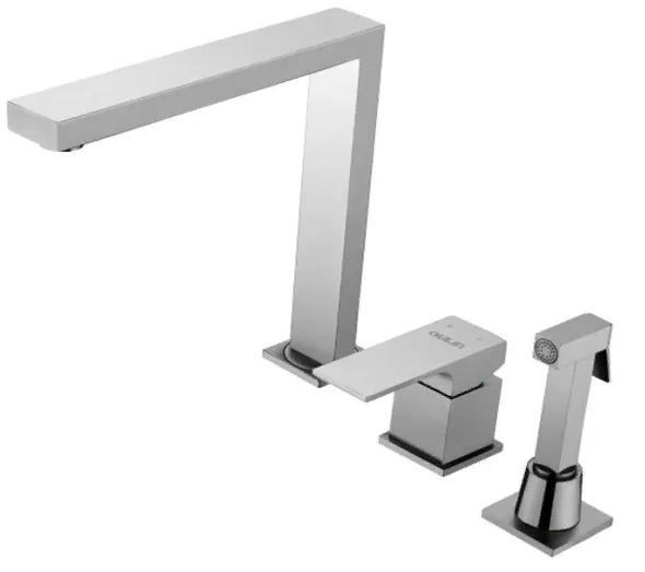Фото товара: Oulin OL-CS9622K, смеситель, нержавеющая сталь сатин