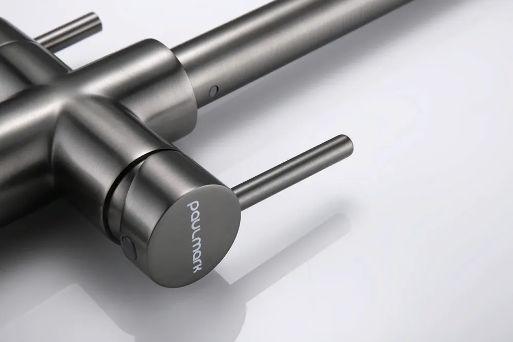 Детальное фото товара: Paulmark LANGE, смеситель, вороненая сталь