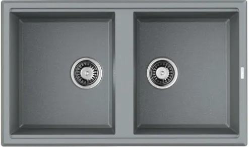 Детальное фото товара: Omoikiri Tedori 86-2-GR, мойка, гранит, leningrad grey