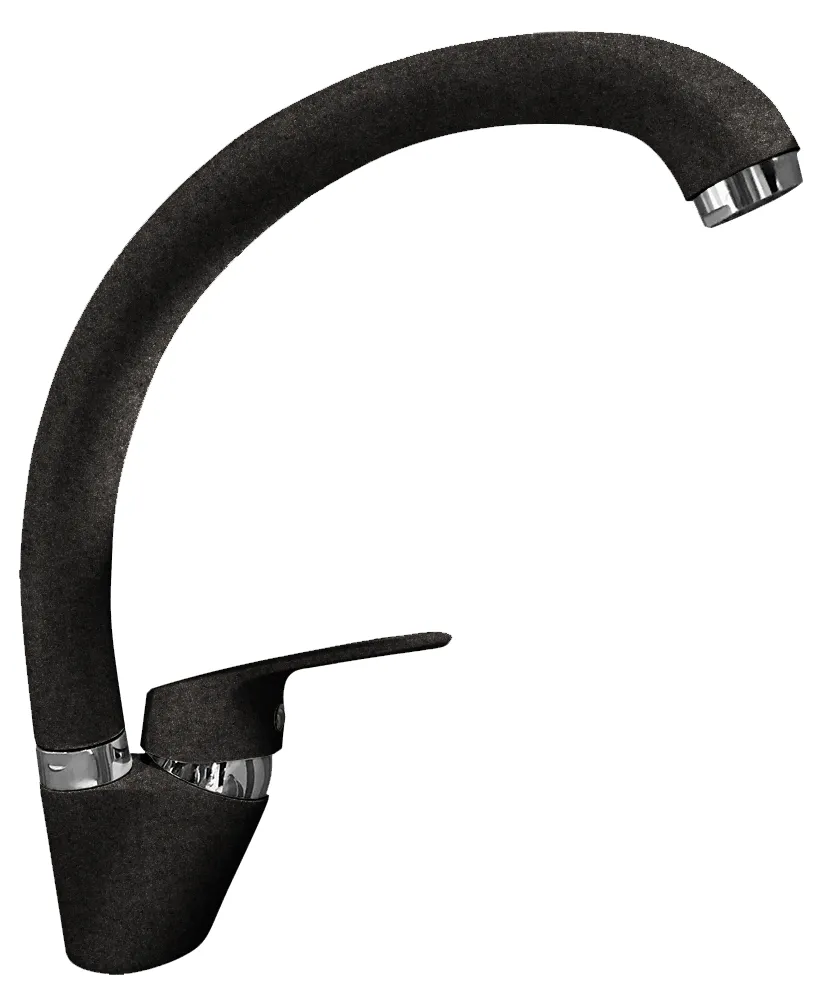 Фото товара: GranFest QUARZ Z3323, смеситель, гранит, черный