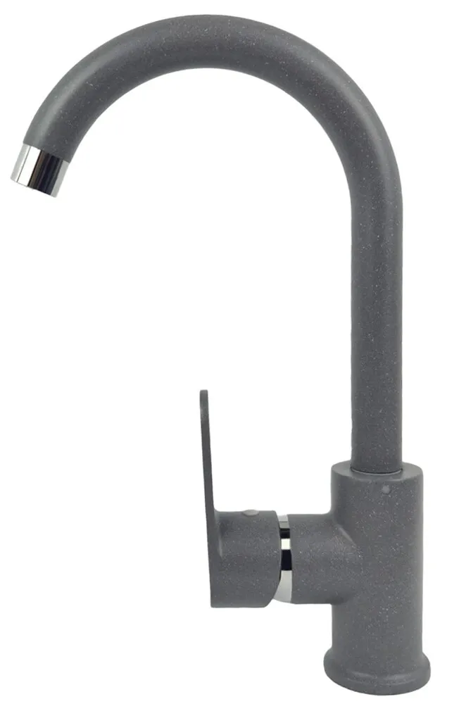 Фото товара: LEX Tanaro Deep Grey, смеситель, гранит