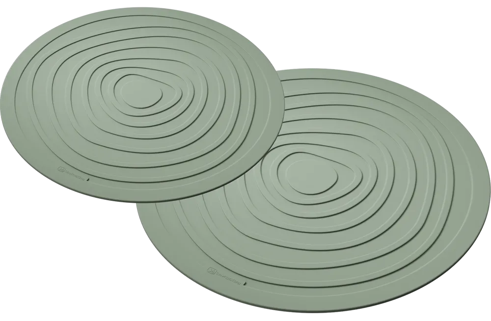 Фото товара: Omoikiri HP-01-OL, набор подставок под горячее, оливковый