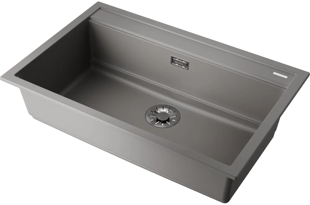 Детальное фото товара: Omoikiri Kitagawa 79-LB-GR, мойка, керамика, leningrad grey