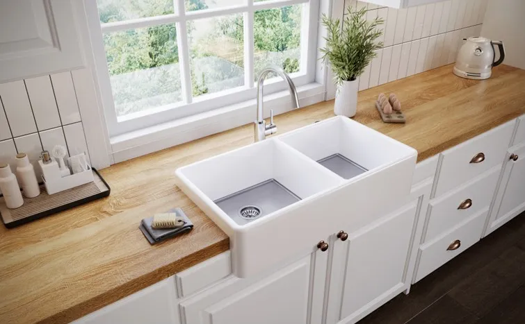 Детальное фото товара: ALVEUS NEOCERAMIC, мойка, нержавеющая сталь, белый