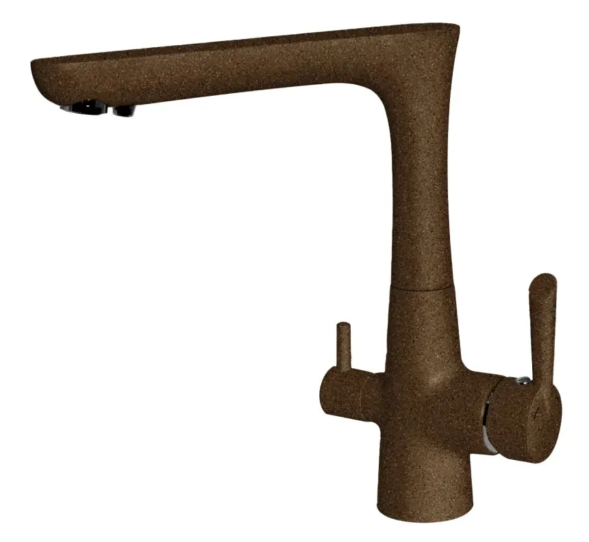 Фото товара: GranFest 3223, смеситель, мрамор, терракот