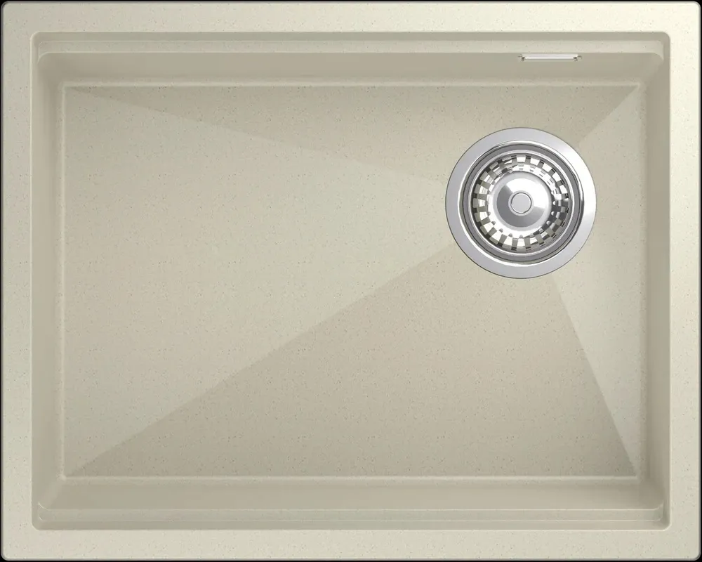 Фото товара: Rivelato LINO LN-554-R beige scuro, мойка, гранит, тёмно-бежевый