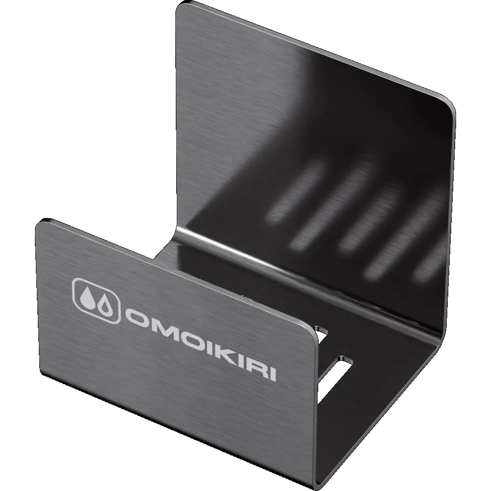 Детальное фото товара: Omoikiri SH-01-GM, держатель для губки, вороненая сталь