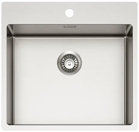 Фото товара: ALVEUS NOX 120 BRS, мойка, нержавеющая сталь (в комплекте с интегрированным сифоном)