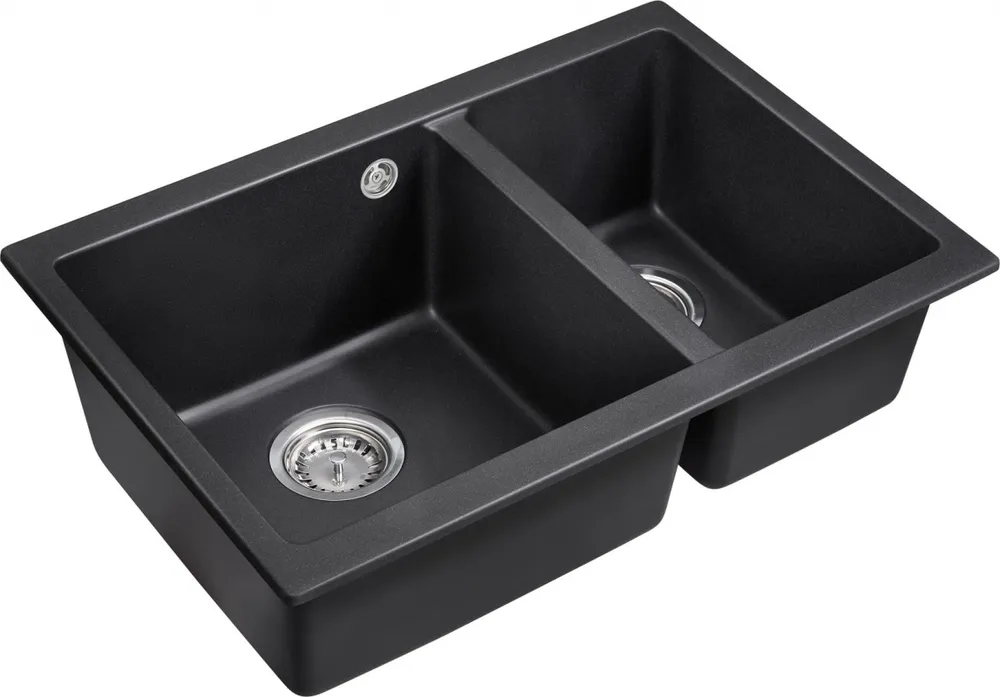 Фото товара: Emar EMQ-2665.PL, мойка, гранит, оникс