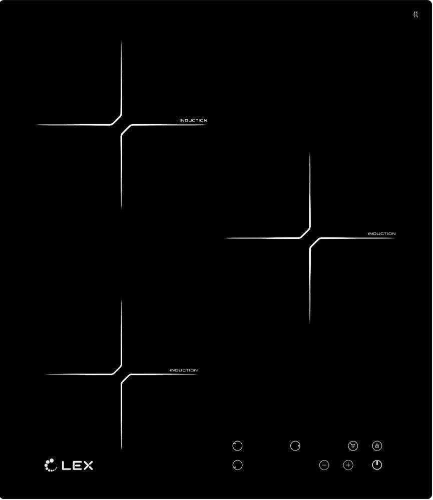 Фото товара: LEX EVI 430 BL индукционная поверхность