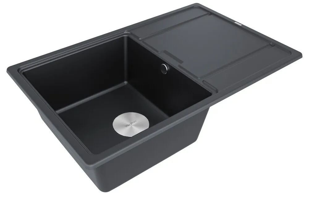 Детальное фото товара: Paulmark FLUGEN 50-780, мойка, гранит, черный металлик