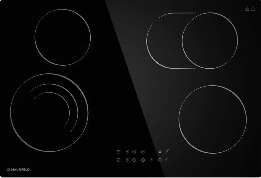 Детальное фото товара: Maunfeld CVCE774SMTBK стеклокерамическая поверхность