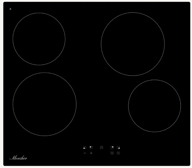 Фото товара: Monsher MHE 6003 стеклокерамическая поверхность