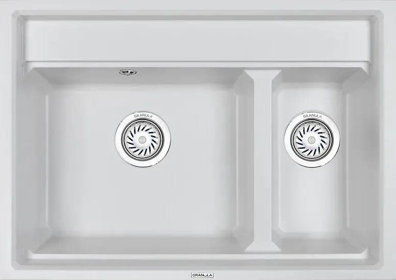 Фото товара: GRANULA 7302 мойка, гранит, арктик (белый)