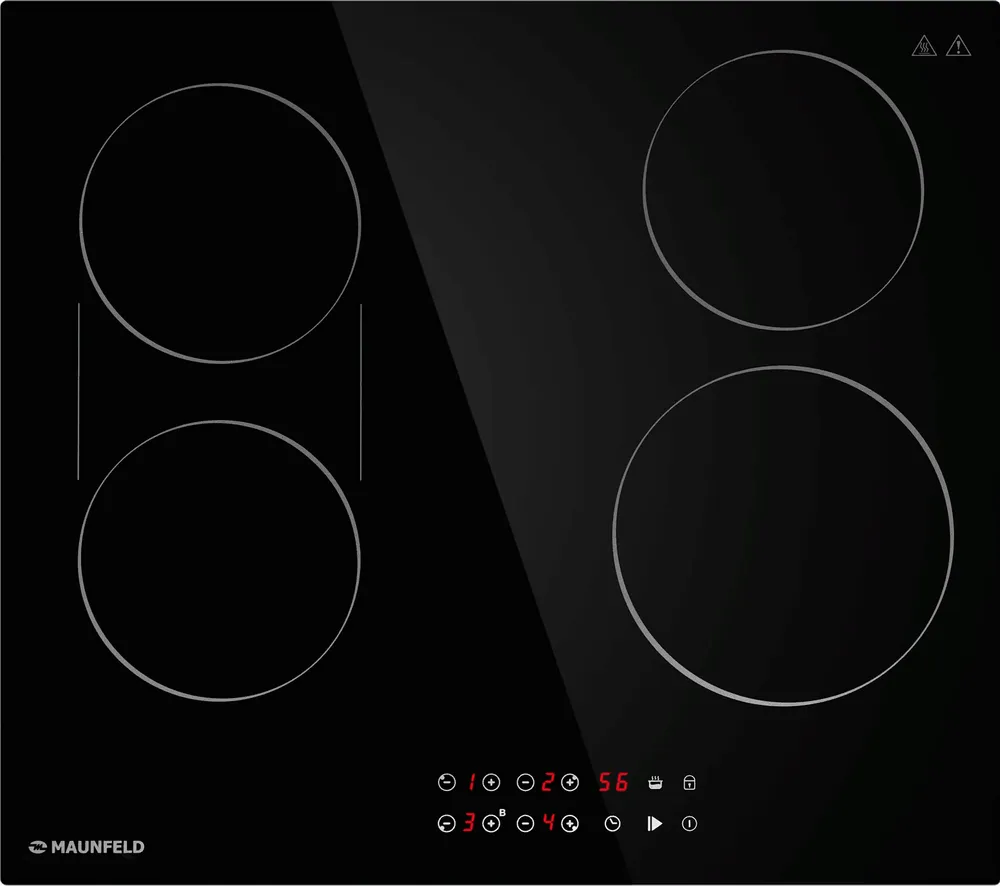 Фото товара: Maunfeld CVCE594BDBK стеклокерамическая поверхность