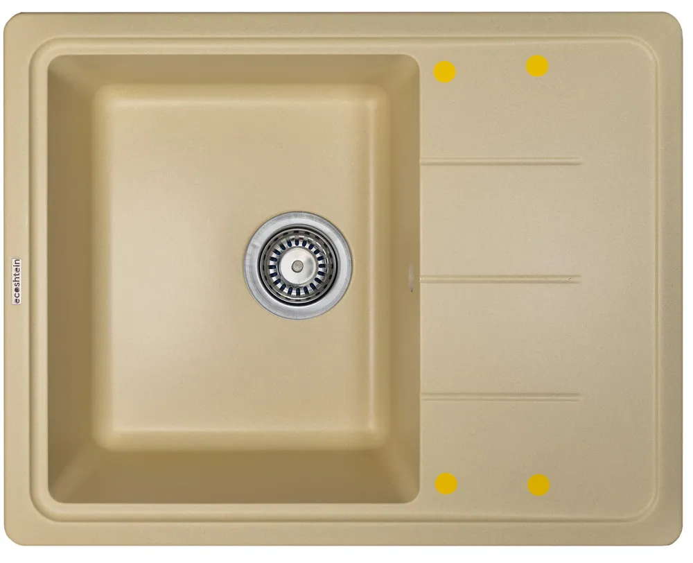 Фото товара: Ecoshtein RECHTECK 620, мойка, гранит, шампань
