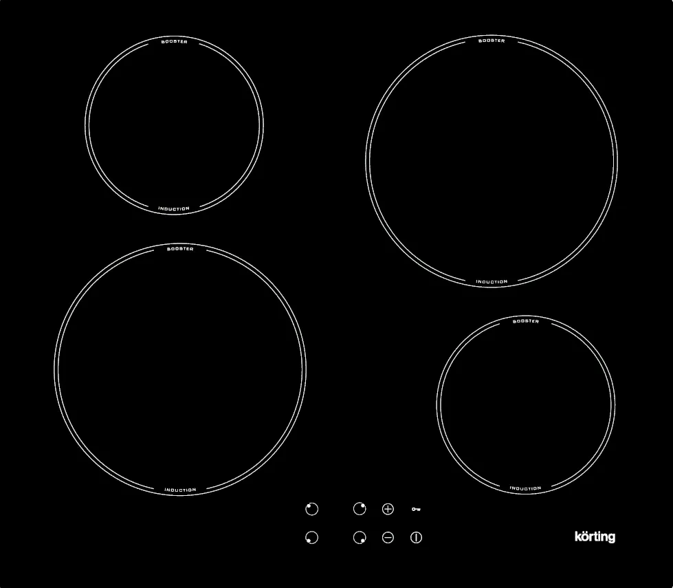 Фото товара: Korting HI 64042 B индукционная поверхность