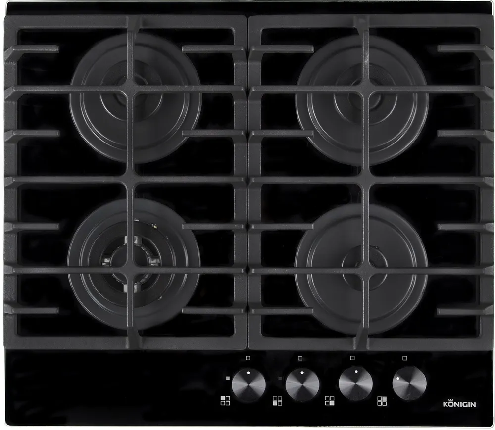 Фото товара: Konigin Flash 604 BKGW газовая поверхность