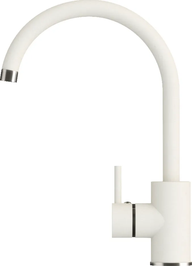 Фото товара: Polygran Элара, смеситель, белый хлопок 36