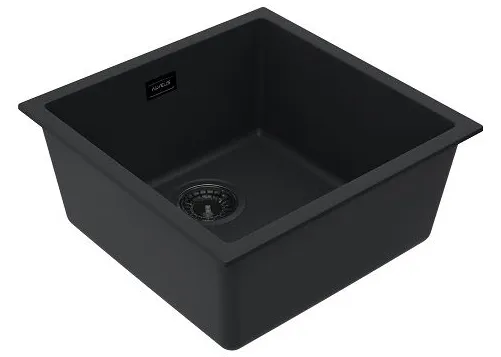 Детальное фото товара: ALVEUS OMNI 20 GRANITAL DEEP BLACK-G90 BE, мойка, гранит, черный матовый (в комп. с сифоном 1148151)