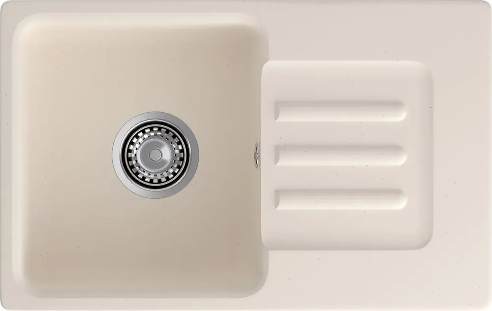 Детальное фото товара: GranFest GF-SMART 680 L, мойка, мрамор, белый